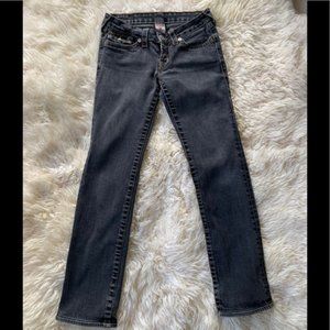 True Religion Billy Straight Jeans in Black - S 28